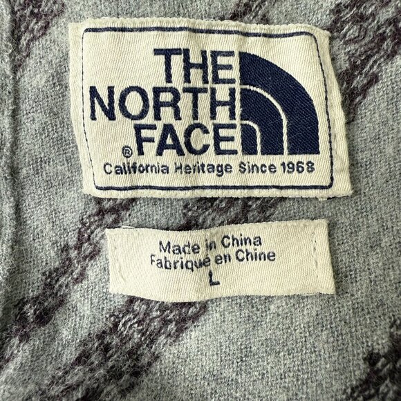 The North Face Knit Wool Blend Pullover Sweater Large Nordic Gray Baby Doll - Picture 2 of 9